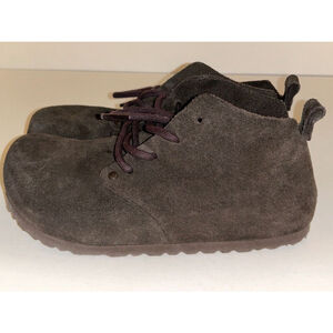 Birkenstock Dundee Lace Up Shoes Boots Dark Brown Narrow Size 36
